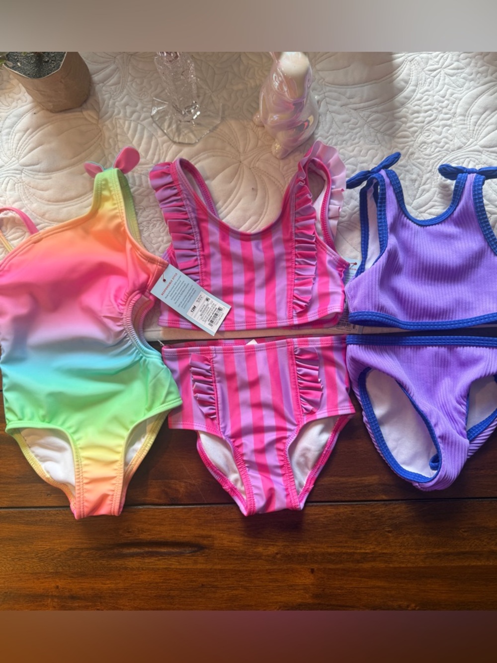 Cat & Jack NWT 12M Swimsuit Bundle